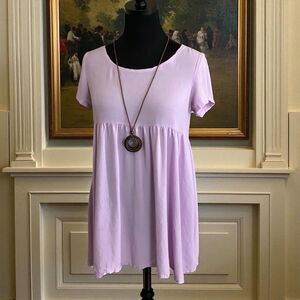 American Apparel Babydoll Dress Lilac Pink size S/XS